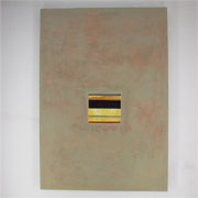 Ohne Titel - 1995 - 150 cm x 105 cm - Frankfurt am Main  - Signatur rückseitig - Collage/Mischtechnik auf Leinwand