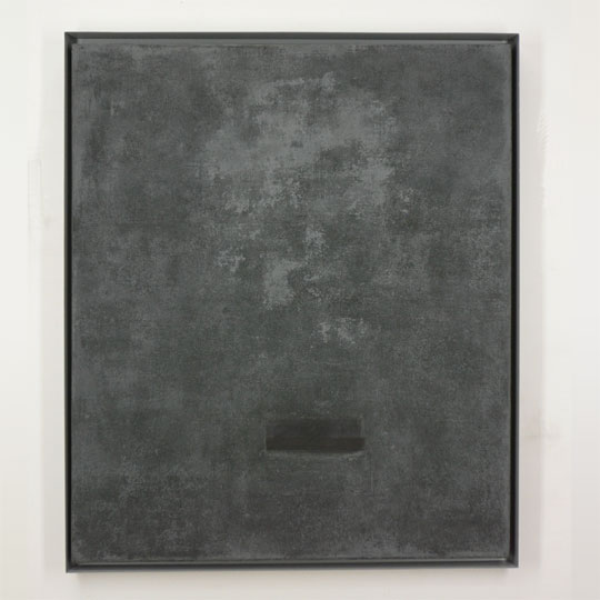 Ohne Titel - 1992 - 110 cm x 94 cm  - mit Eisenrahmen - Frankfurt am Main  - Signatur rückseitig - Mischtechnik auf Leinwand