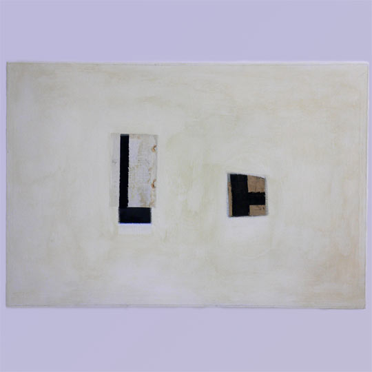 Ohne Titel - 1997 - 75 cm x 110 cm - Frankfurt am Main  - Signatur rückseitig - Mischtechnik auf Leinwand