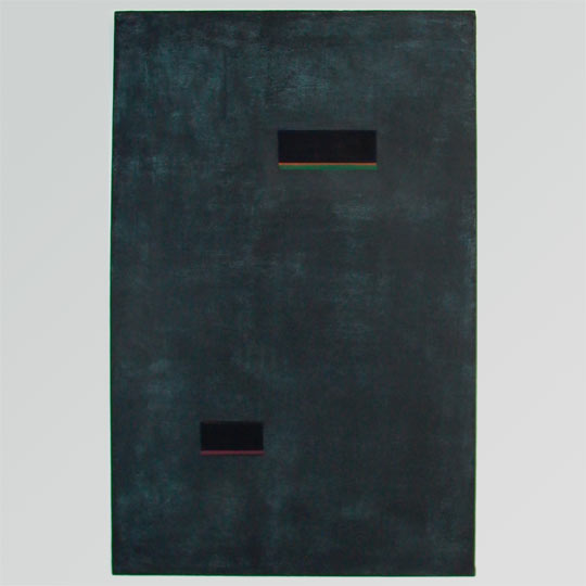 Ohne Titel - 1993 - 140 cm x 90 cm - Frankfurt am Main  - Signatur rückseitig - Mischtechnik auf Leinwand