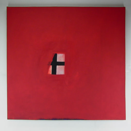 Ohne Titel - 1986 - 151 cm x 159 cm - Frankfurt am Main  - Signatur rückseitig - Mischtechnik auf Leinwand