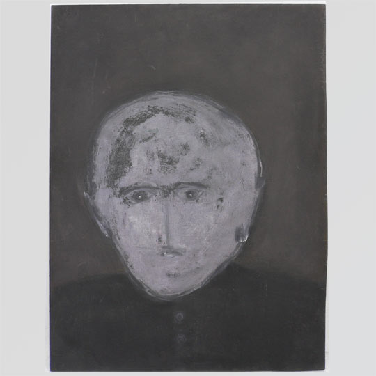 Herrenportrait - 1995 - 50 cm x 40 cm  - Frankfurt am Main  - Signatur vorderseitig - Mischtechnik auf Pappe